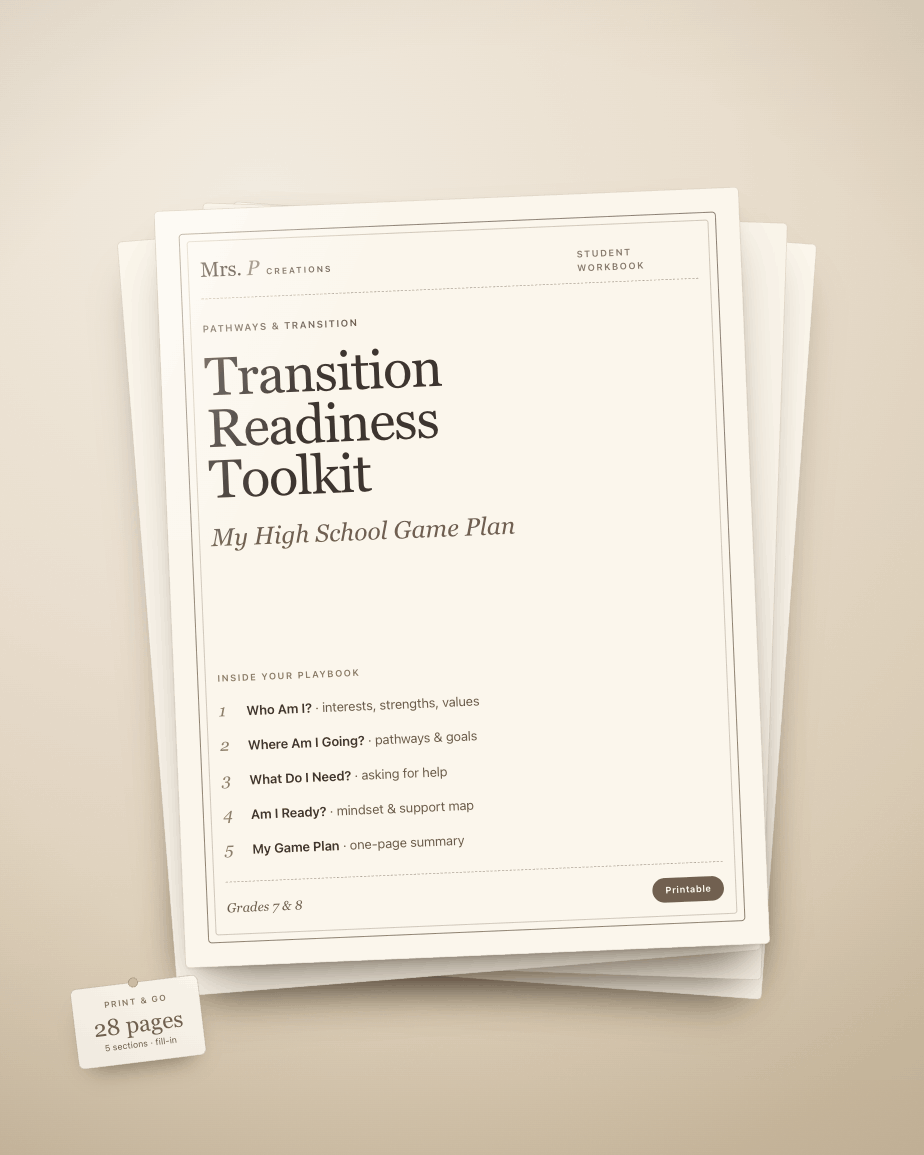 Transition Readiness Toolkit — my high school game plan